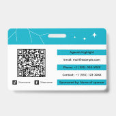 カスタムネットワーキングイベントのQRコード バッジ (裏面)