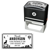 カスタムネバダライセンスプレート差出人住所スタンプ セルフインキングスタンプ (インサイチュ)