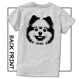 カスタムネームまたはテキスト ポップアート ポメラニアンママ Tシャツ