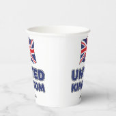 カスタムネームイギリス国旗 紙コップ (右)