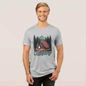 カスタムネームキャンピング トライブレンドTシャツ (正面全面)