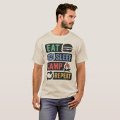 カスタムネームキャンピング Tシャツ (正面フル)