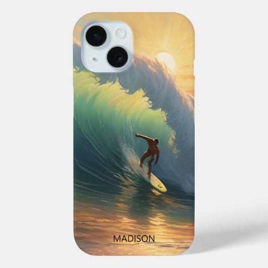 カスタムネームサーフィン Case-Mate iPhoneケース (裏面)
