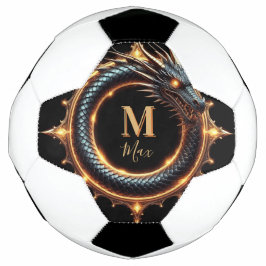 🐉 カスタムネームドラゴン ファンタジーシンボル ギャンブラー用 🔥 サッカーボール