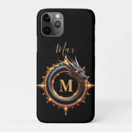 🐉 カスタムネームドラゴン ファンタジーシンボル ギャンブラー用 🔥 iPhone 11 PROケース