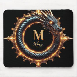 🐉 カスタムネームドラゴン ファンタジーシンボル ギャーマー向け 🔥 マウスパッド