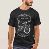 カスタムネームバイカーダッドバイクシャツ Tシャツ (正面)
