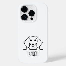 カスタムネームミニチュアダックスフントのスマホケース Case-Mate iPhone 14 PROケース