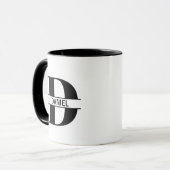 カスタムネームレター'D'マグ マグカップ (正面左)