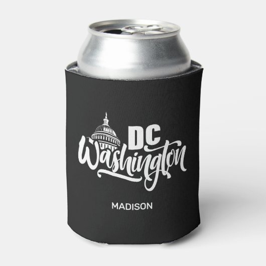 カスタムネームワシントンD.C. 缶クーラー (缶正面)