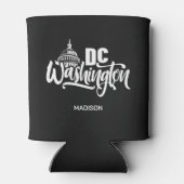 カスタムネームワシントンD.C. 缶クーラー (裏面)