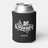 カスタムネームワシントンD.C. 缶クーラー (缶裏面)