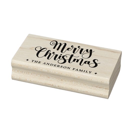 カスタムネーム入りお祝い体クリスマスおめでとう ラバースタンプ (スタンプ)