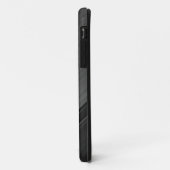 カスタムネーム入りグンマットグレー テクスチャーデザイン Case-Mate iPhoneケース (裏面/左)