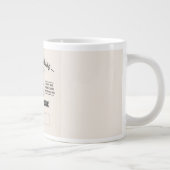 カスタムネーム入りコーヒー名言デザイン ジャンボコーヒーマグカップ (右)