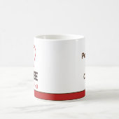 カスタムネーム入りコーヒー愛好家デザイン コーヒーマグカップ (中央)