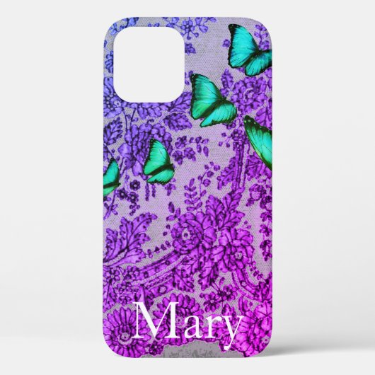 カスタムネーム入りブルーレース CASE MATE iPhoneケース Case-Mate iPhoneケース (裏面)