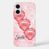 カスタムネーム入りボロボロハート Case-Mate iPhoneケース (裏面)