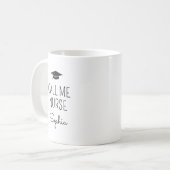 カスタムネーム入り看護師グッズ コーヒーマグカップ (正面左)