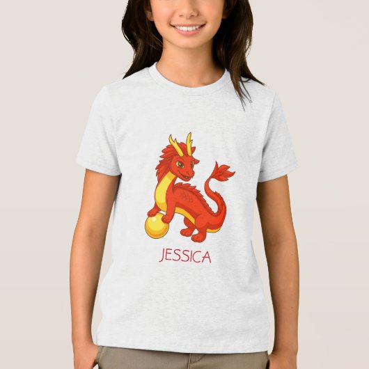 カスタムネーム入り赤龍 トライブレンドＴシャツ (正面)