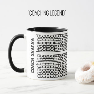カスタムネーム入り隠しメッセージ コーチングの伝説 マグカップ