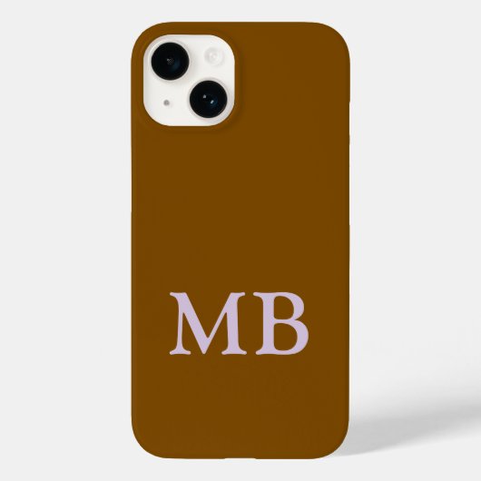 カスタムネーム入り高級ゴールドブラウンのスマホケース Case-Mate iPhoneケース (裏面)