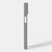 カスタムネーム入り高級ソフトグレー携帯ケース Case-Mate iPhoneケース (裏面 / 右)
