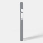 カスタムネーム入り高級ソフトグレー携帯ケース Case-Mate iPhoneケース (裏面 / 左)