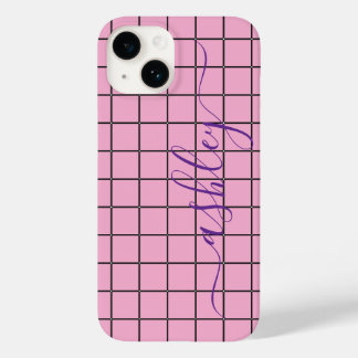 カスタムネーム入り高級ライトピンクスマホケース Case-Mate iPhone 14ケース