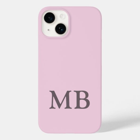 カスタムネーム入り高級淡ピンクスマホケース Case-Mate iPhoneケース (裏面)