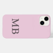 カスタムネーム入り高級淡ピンクスマホケース Case-Mate iPhoneケース (裏面 (横))