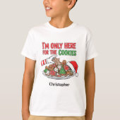 カスタムネーム入り クリスマスクッキー Tシャツ (正面)