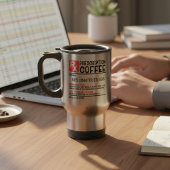 カスタムネーム入り 楽しいコーヒーの処方箋ギフト トラベルマグ