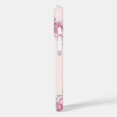 カスタムネーム入り 牧歌的な水彩画風の花とユニコーンの女の子 Case-Mate iPhoneケース (裏面 / 左)