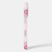 カスタムネーム入り 牧歌的な水彩画風の花とユニコーンの女の子 Case-Mate iPhoneケース (裏面 / 右)