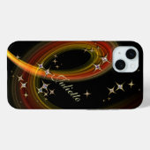 カスタムネーム入り Twinkle Little Star - キラキラアート Case-Mate iPhoneケース (裏面 (横))
