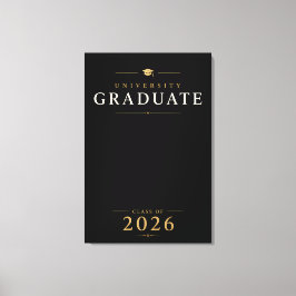 カスタムネーム大学卒業2026 キャンバスプリント