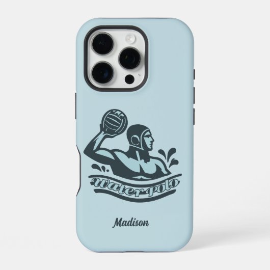 カスタムネーム水球 iPhoneケース (裏面)