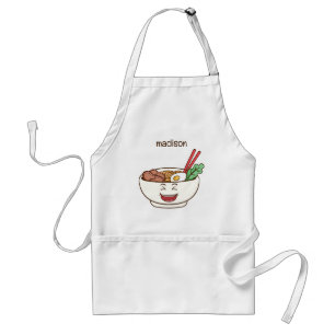 カスタムネーム かわいい カワイイ 麺 スタンダードエプロン