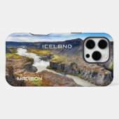 カスタムネーム アイスランド iPhoneケース (裏面横)