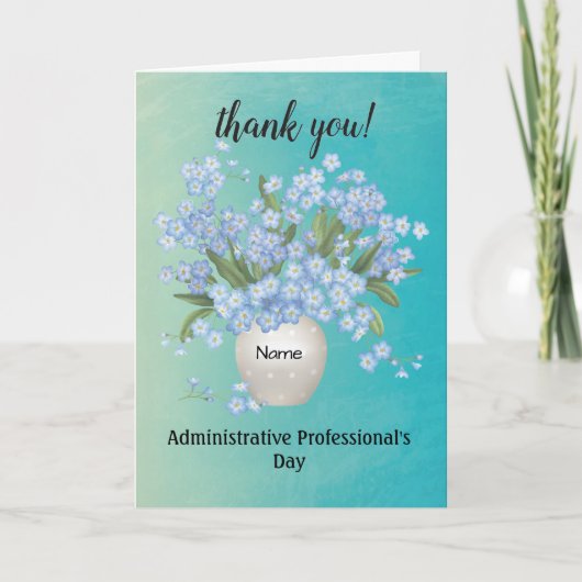 カスタムネーム アドミニストレーティブ プロフェッショナルの日 カード (正面)