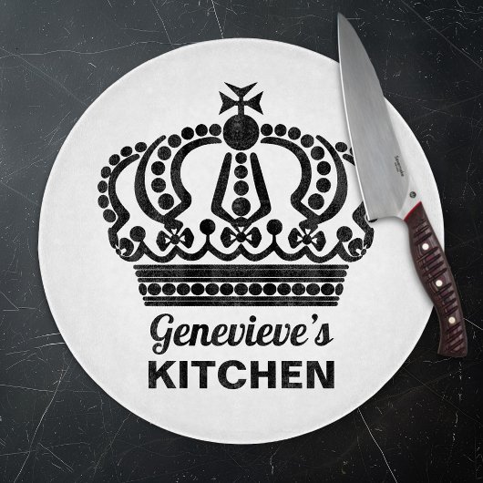 カスタムネーム イントリケート クラウン カッティングボード