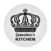 カスタムネーム イントリケート クラウン カッティングボード (正面)