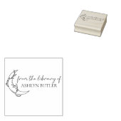 カスタムネーム ウッドスタンプ 図書館コレクションより ラバースタンプ (押印)