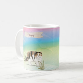 カスタムネーム エキゾチック ショートヘア 猫 ペット コーヒーマグカップ