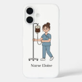 カスタムネーム エグゾーストナース コーヒーIVスマホケース Case-Mate iPhoneケース (裏面)