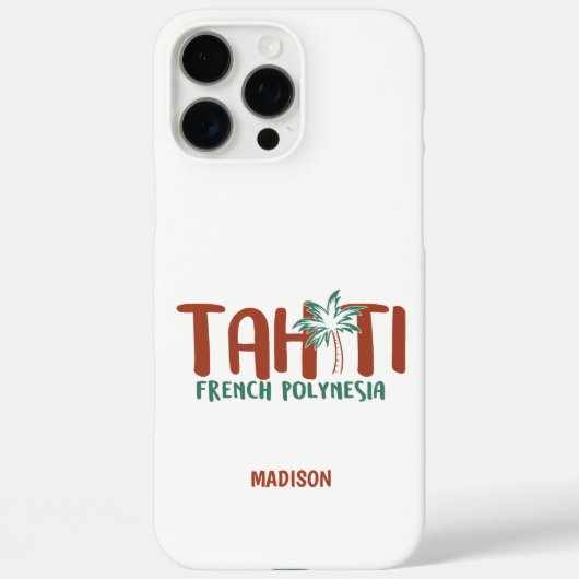 カスタムネーム&カラータヒチ Case-Mate iPhoneケース (裏面)