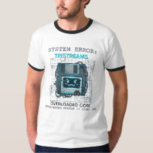 カスタムネーム サイバーパンク テックエラーTシャツ