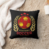 カスタムネーム サッカー ロゴ クッション (ブランケット)