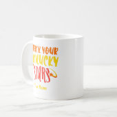 カスタムネーム タイポグラフィー 面白い皮肉なコーヒーマグ コーヒーマグカップ (正面左)